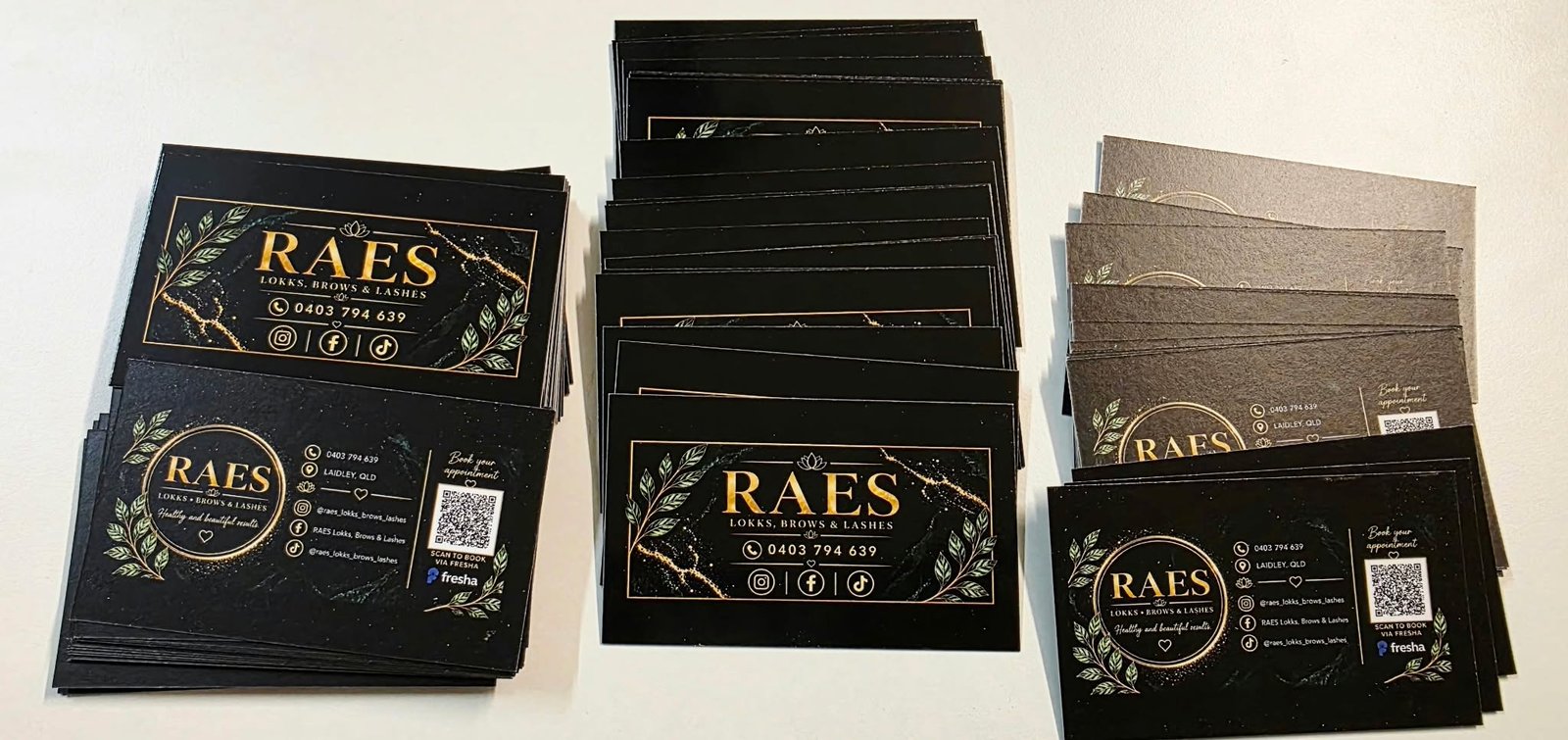 Business Cards & Flyers — custom printing by Vivid Kustom Designs, Ipswich