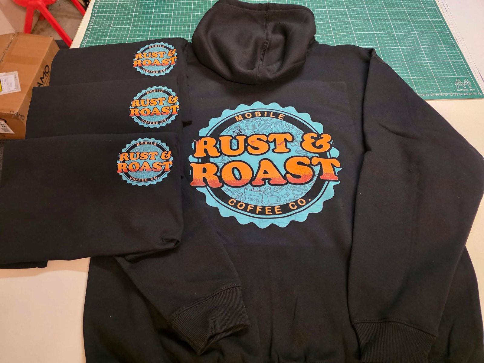 Hoodies — custom printing by Vivid Kustom Designs, Ipswich